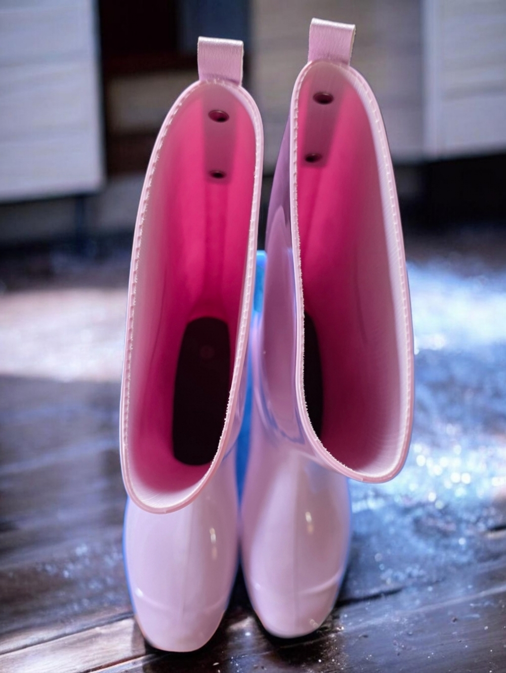 LIKE NEW PLANONE (39/ 8.5-9) Lilac Women’s Waterproof Rain Boots - Picture 9 of 13